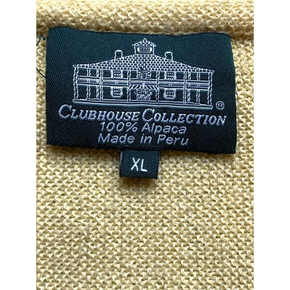 VTG Masters Clubhouse Collection Sweater Adult‎ Extra Large Golf Alpaca Men
